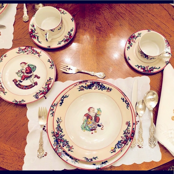 Neiman Marcus, Horchow collection NEW boxed 4- 6 piece Christmas place settings - Picture 7 of 15